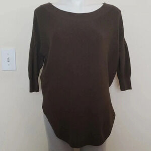 Final Sale Express Brown Asymmetrical Sweater